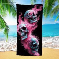 Boho Dark Pink Mandala Beach Towel Peach Skin Sand Free Bath Towel Oversized Lightweight For Yoga Spa Swim Pool Summer Vacation 70x140cm&1pc