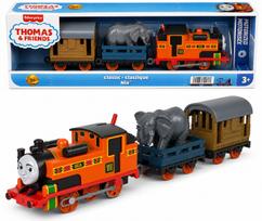 Thomas & Friends motorizuotas traukinukas Classic Nia su vagonu, HFX97
