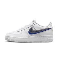 Nike Air Force 1 Impact Next Nature GS Double Swoosh Kids Sneakers White Hyper-Royal Summit-White FD0688-100 37.5 white