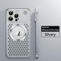 Metalinis šilumos išsklaidymo Magsafe magnetinis telefono dėklas, skirtas iPhone 15 13 12 14 Pro Max 14Plus, su objektyvo plėvele, aromaterapija, nuimamu dangteliu For iPhone 15