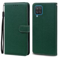 SamsungA12 dėklas Samsung Galaxy A12 piniginei Odinis atverčiamas dėklas Samsung A12 A 12 dėklui Apsauginis dangtelis Coque Fundas Korpusas For Samsung A12 ruda