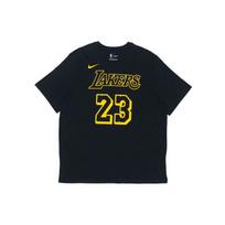 Nike Los Angeles Lakers LeBron James #23 Breathable Casual Sports T-Shirt Men Tops Black AA2591-022 L