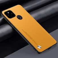 Luxury PU Leather Case For Google Pixel 5 Pixel5 A Back Cover Silicone Shockproof Protection Phone Case For Google Pixel 5A 5G For Google Pixel 5 geltona