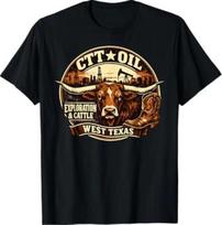 CTT Oil Exploration & Cattle Company Texas T-Shirt 4XL
