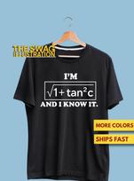 Math Humor Shirt, Secant Function Math Lovers Pun Shirt, Geeky Calculus Fans GifT shirt, Math Nerd GifT shirt, Ultra Soft Premium Tee 3XL