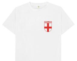 England Crest Badge T shirt L