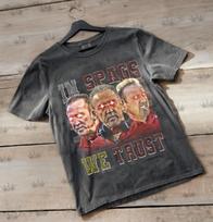 In Spags We Trust Steve Spagnuolo Vintage T-Shirt, Homage Retro 90s Graphic, Ideal Gift for Sport and NFL Enthusiasts ID M