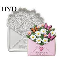 Door Bear Cookie Cutter Flower Sunflower Rose Tulip Shape Biscuits Molds for Baking Fondant Family Pastry Biscuit Clay DIY Gifts Mother's J