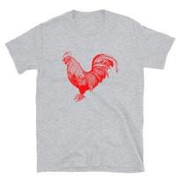 Red Rooster Chicken Funny Hipster Sriracha Sauce Short-Sleeve Unisex T-Shirt M