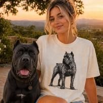 Cane Corso Line Art Shirt, Minimalist Scribble Italian Mastiff Sketch Tee, Abstract Dog T-Shirt, Cane Corso Mom Gift, Artsy Dog Tee 2XL