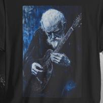 Sad Guitarist Dystopian T-Shirt | Sad Apparel | Lonely Melancholy Musician Art | Bella Canvas Shirt XS to 5XL 4XL
