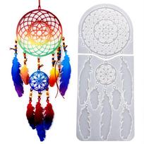 Dream Catcher Mold DIY Epoxy Resin Silicone Mold Pendant Wall Decoration Mould 1