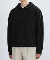 Berry Vein Ravine Tex Zip-Up Knit (Black) M