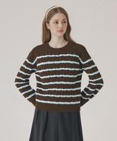 Sup Single Collar Round Neck Pullover (Sz9Lk32) Brown(55)/Fff