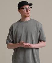 Stage Name Cool Soft Diamond Punching Knit Short Sleeve Tee_Gray No. 1