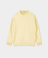 Vibrante Soft Washable Cable Round Knit - Light Yellow L.Yellow/S