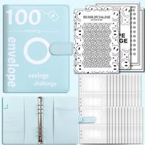 Budget Binder Savings Challenge Book A5 100 Envelope Challenge Binder With Cash Envelopes Cash Binder Easy for Budgeting Planner