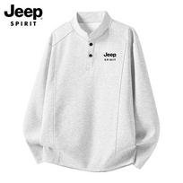 JEEP SPIRIT Men's Henley Neck Long-Sleeve T-Shirt 2XL