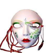 Masquerade Kabuki Kitsune Mask Cosplay Prom Props Anime Cosplay Pros Ancient Style Face Mask  Show Style C