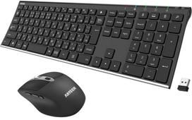 Arteck Wireless Keyboard and Mouse Set Keyboard and Mouse for Compatible with Windows 2.4G - Lightweight, Slim, Type-C Rechargeable, Full-Size juoda