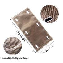 1PC Exhaust Heat Shield 6  X 12  Fiberglass Sleeve Spark Plug Protective Sleeve Insulation Sleeve Automotive Exhaust Pipe Plug