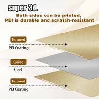 QR Code Textured PEI Bed For Bambu Lab Build Plate X1/X1C/P1P/P1S Double Side PEI Spring Steel Sheet For Bambulab A1 Accessories 1pcs