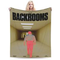 Backrooms Horror Movie Blanket Flannel Relax Super Soft Throw Blankets for Bed Rug Piece Size: 75*100cm, Weight: 230 GSM