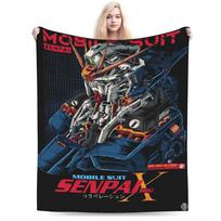 Gundam Blanket Warm Soft Fashion Plush Bedding Throws For Girls Boys Living Room Flannel Bedspread Bed Cover Size: 75*100cm, Weight: 230 GSM