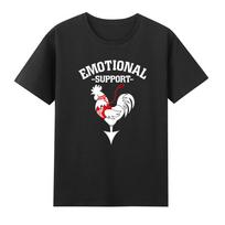 Chicken Emotional Support Cock Funny Irony Chicken Animal TShirt S