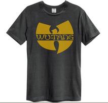 Amplified Tshirt Wutang Clan Logo Charocal Gray With Yellow Print New S