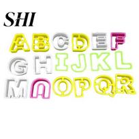 Cake Decorating Mold 26Pcs Baking Lightweight Delicate 26 Letters Alphabet Letter Fondant Cutter Mould for DIY Pastry