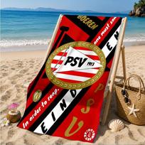 Psv Eindhoven Crest Beach Towel, Quick-drying, Easy to Care for, Suitable for Both Fitness and Beach Vacations,Sports Essential 70cmx140cm(27x55inch)