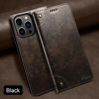 Flip Leather Wallet Phone Case for iPhone 17 Air 15 16 Pro Max 16E 14 Plus 11 12 13 with Magnetic Card Slot Holder Cover LS055 iPhone 16 Pro Max juoda