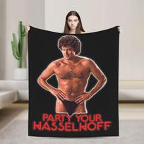 PARTY YOUR HASSELHOFF Antklodė Kokybiška Minkšta Šilta Mesti Antklodę Žiemos Kelionės Biuro Kėdė Sofa Lova Juokinga Lovatiesė 75X95CM