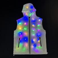 Led Luminous Costumes Dance DJ Nightclub Stage Street Dance Costume Ghost Step Dance Lights Suits Cool Light Jacket Coat Pants S