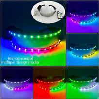LED Colorful Western Cowboy Hats Concert NightClub Holidays Halloween Accessories Multi Functional LED Cowboy Denim Hat For Men