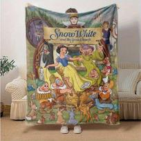 1 vnt., Snieguolės ir septynių nykštukų namų dekoro pledas, flanelinis apklotas miegamajam, svetainei, kelionėms, stovyklavimui 75X95CM