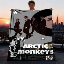 1 vnt. Arctic Monkeys Lauko pledas Lengvas flanelinis užtiesalas Kelionei, stovyklavimui, svetainei, sofai, kėdei Minkštas 75X95CM