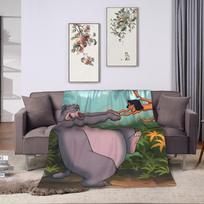 Šiltos minkštos antklodės Kelionėms Biuras Džiunglių Knyga Mėtoma antklodė Flanelinė lovatiesė Laukiui Patogus sofos-lovos užvalkalas 75X95CM