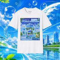 Frutiger Aero Shirt Retro Internet Tee, Y2K Webcore Cyber Aesthetic Graphic T-Shirt, Futuristic Aqua Design Unisex Cotton Tee 2XL