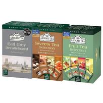 Ahmad Tea Decaffeinated Black Bags 20 3 Varieties Assorted Individually Wrapped Earl Grey Fruit Selection Sweets Decaf
