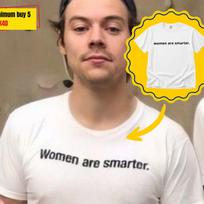 Harry Style Funny Tee, Women Are Smarter T-Shirt, Harry Style Merch, Merch 2026 Harry Style, Harry Style Fan Gift. M