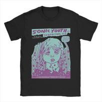 2025 Sonic Youth Roko Grupės Marškinėliai Vyriški 100% Medvilnės Vintažiniai Marškinėliai Apvalia Kaklo Iškirpte T-shirt'ai Trumpomis Rankovėmis Drabužiai Vasara S įvairiaspalvis