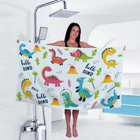 1PC Cartoon Dinosaur Volcano Bath Towel Beach Towel Lightweight Sports Gym Swimming Yoga Towel 100x60