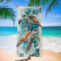 Tropical Sunset Beach Towel Palm Tree Print Quick Dry Absorbent Towel for Beach Lovers 50x100cm