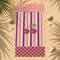 Dopamine Fruit Mosaic Checkerboard Towel Five-Star Hotel Quality Eco-Friendly Ultra Soft Thick Towels & Beach Towels  Gym Shower 50X100cm