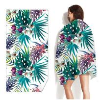Summer Time Coconut Palm Beach Towel Large Microfiber Quick Dry Swimming Pool Towel Tropical Vacation Bath Wrap 50x100cm