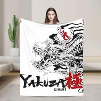 Like a Dragon & Yakuza Kiwami Blanket Coral Fleece Plush Japan Game Super Soft Throw Blankets Bedroom Sofa Quilt Multifunction Size: 75*100cm, Weight: 230 GSM