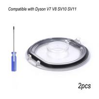 Dulkių dėžutės pagrindo dangtelis Dyson V7 V8 SV10 SV11 dulkių siurblio dulkių surinktuvo dėžės apatinio dangtelio sandarinimo žiedo dangtelis Pakeičiamos dalys