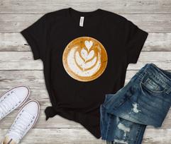 Barista Coffee Art Shirt, Cappuccino Lover Gift, Coffee Queen T-shirt, Love Art and Coffee Shirt, Bartender Coffee Maker Shirt, Coffee Gift 3XL